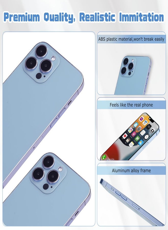 Mearar Dummy Fake Phone Model, Looks Like The Real Phone Compatible with Phone 13 Pro max, for Cell Phone Store Display or Send a Toy Phone 13 Promax for Kids (Blue Colorscreen) - Image 3